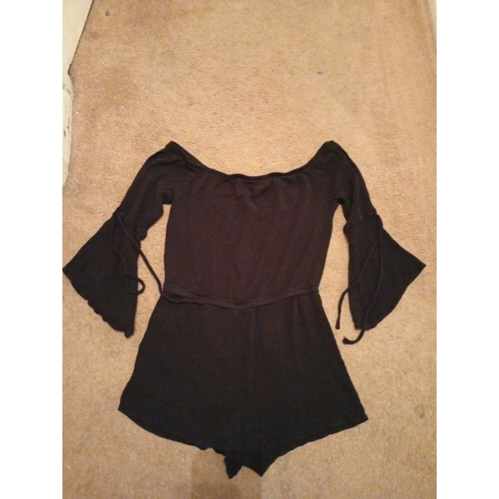 Ladies size S Ambiance Apparel black romper